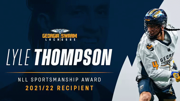 For the fourth consecutive season, Lyle Thompson (Onondaga) has won the National Lacrosse League’s Sportsmanship Award