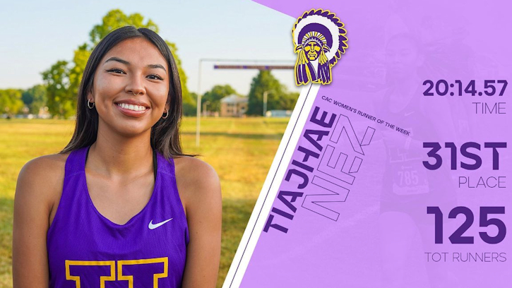 Haskell Indian Nations University Sophomore Tiajhae Nez (Navajo) Named Continental Athletic Conference Cross Country Runner of the Week