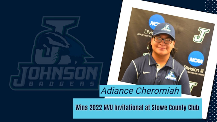 Northern Vermont University Freshman Adiance Cheromiah (Laguna Pueblo) Wins 2022 NVU Golf Invitational at Stowe County Club