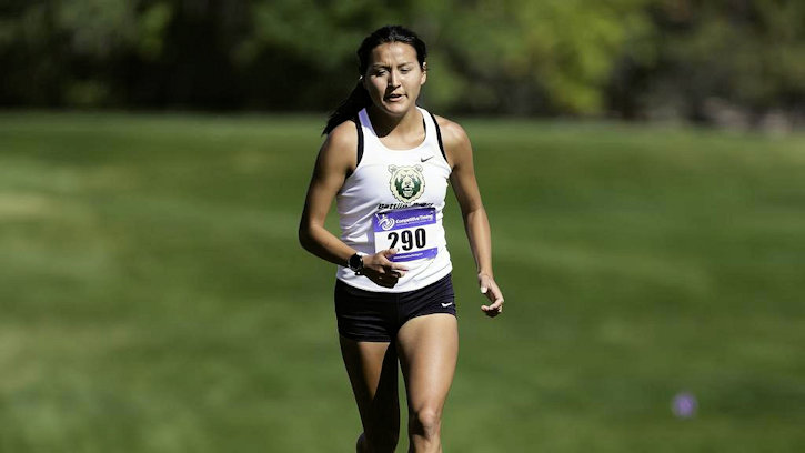 Rocky Mountain College Senior Sydney Little Light (Crow) Wins the Frontier Conference Preview Meet