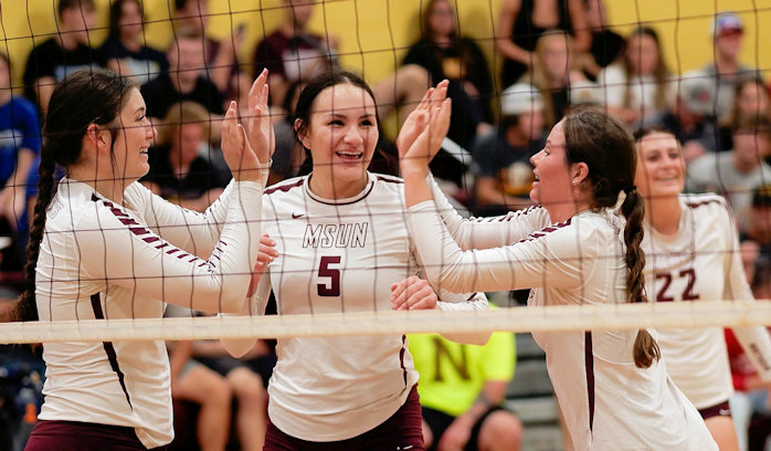 Alyssa Pretty Weasel (Crow) Led MSU-Northern with Eight Kills in Loss to Providence