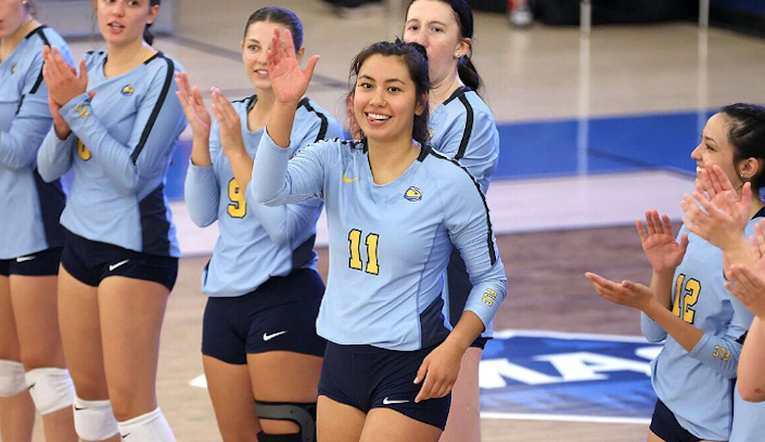 JJ Curry (Navajo) Leads Fort Lewis College with 14 Kills in 3-1 win over Westminster College