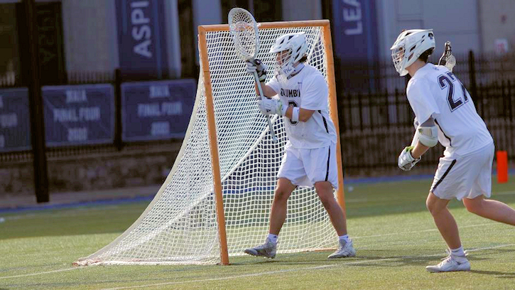 Bryce Peltier (Potawatomi) broke the Columbia College lacrosse record for all-time saves 