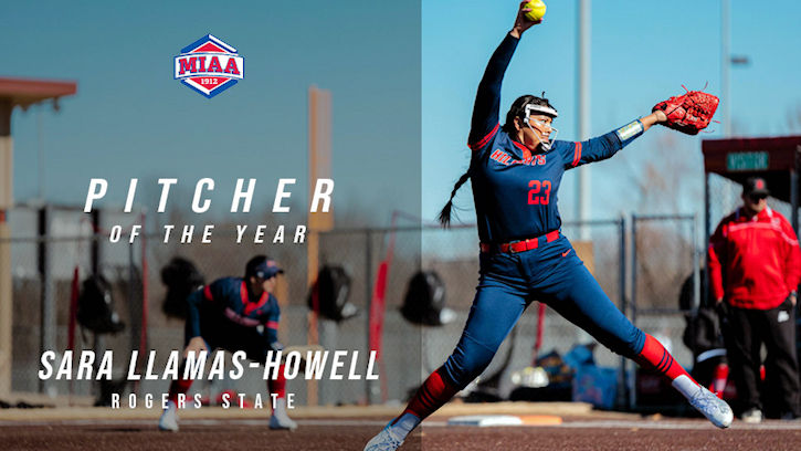 Sara Llamas-Howell (Pawnee) named the MIAA Pitcher of the Year and First Team All-MIAA