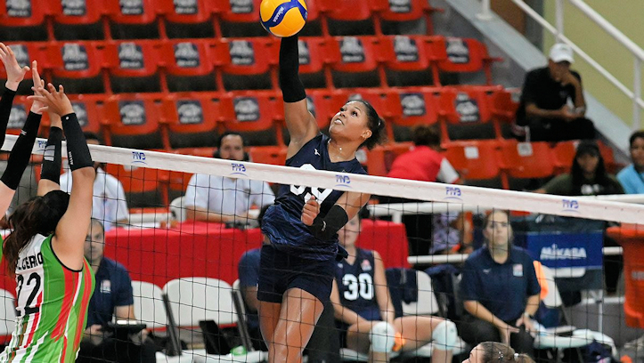 Taylor Mims (Crow) Lead Team USA Volleyball with 11 Kills in Sweep of Mexico at the NORCECA Pan Am Cup Final Six