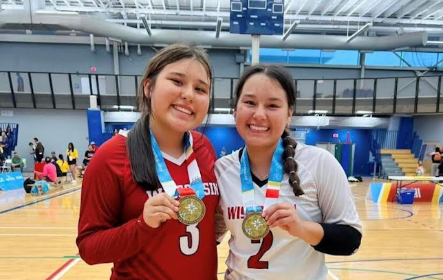 Sisters Isabel and Lucy Young (Potawatomi/Menominee) Led Undefeated Team Wisconsin 16U Volleyball to NAIG 2023 Gold Medal