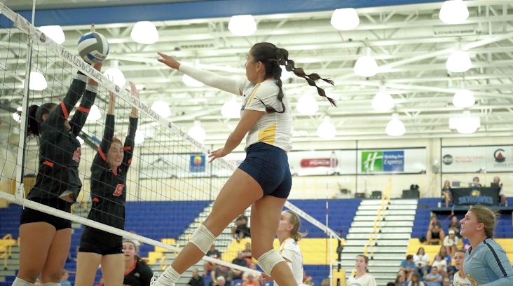 JJ Curry (Navajo) as Career-High 18 Kills as Fort Lewis Win in Four Sets over Adams State