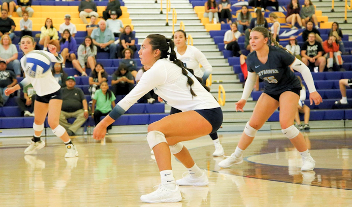 Senior JJ Curry (Navajo) led the Fort Lewis Skyhawks with 10 kills in a loss to Colorado Christian