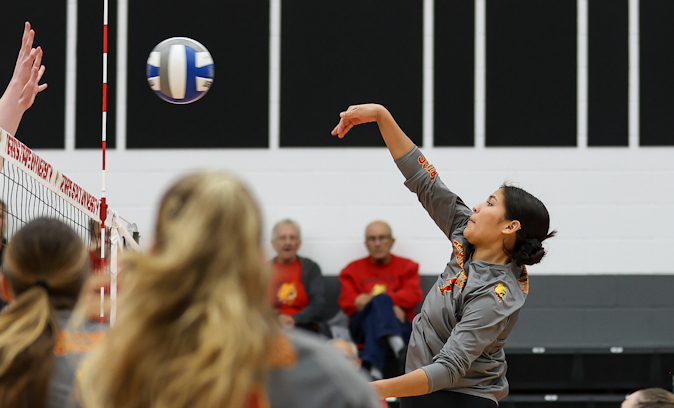 Hannah Tecumseh (Navajo/PBPN) Adds Seven Kills for Ferris State in Win over Laker Superior State