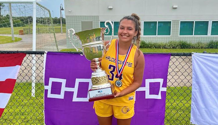 Jordan Coulon (Onondaga) carries her voice to help her teams as a Haudenosaunee Nationals player and a Wagner College assistant coach