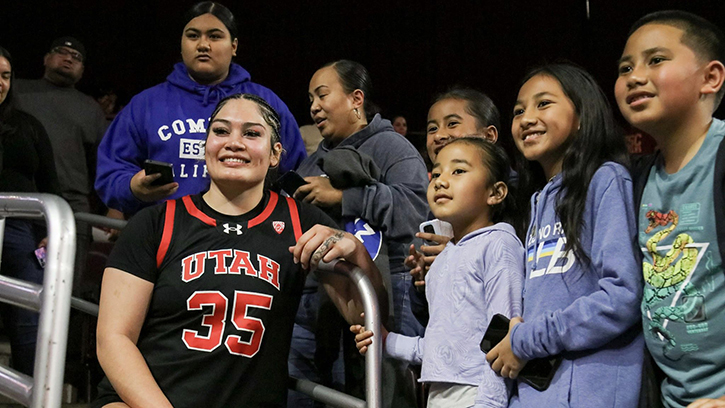 Alissa Pili (Inupiaq/Samoan) Drops 23 Points as No. 18 Utah upsets No. 7 USC, 74-68