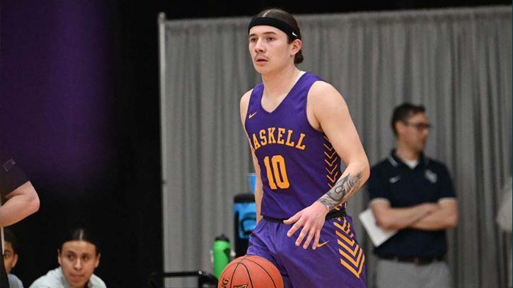 Haskell Indian Nations University sophomore Nahcs Wahwassuck (Potawatomi) named the Continental Athletic Conference Basketball Player of the Week