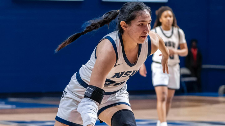 Kyarrah Grant (Navajo/MBCI) Added Nine Points for Nova Southeastern in 57-42 Win over Florida Southern