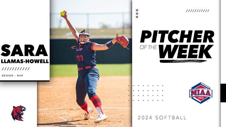 Sara Llamas-Howell (Pawnee) Earns First Mid-America Intercollegiate Athletics Association’s Pitcher of the Week Award Of The 2024 Season