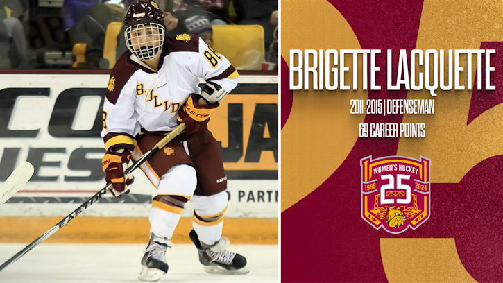Brigette Lacquette (Ojibwe/Anishinaabe) Named the 19th Member of UMD Women’s Hockey 25th Anniversary Team