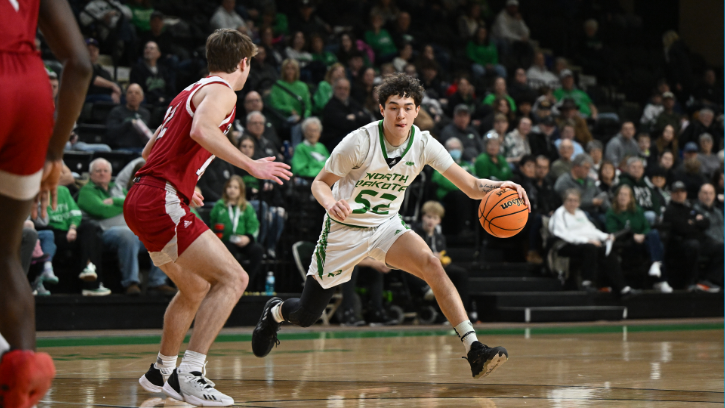 Treysen Eaglestaff (Cheyenne River Sioux) Added 19 Points for North Dakota in 95-66 Win over South Dakota