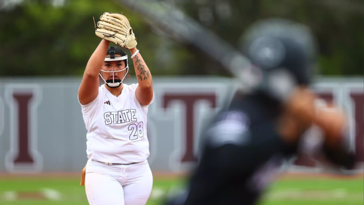 Aspen Wesley (Mississippi Choctaw) Strikes out Nine to Lead No. 21 MSU to a 6-5 Win over No. 13 Texas A&M