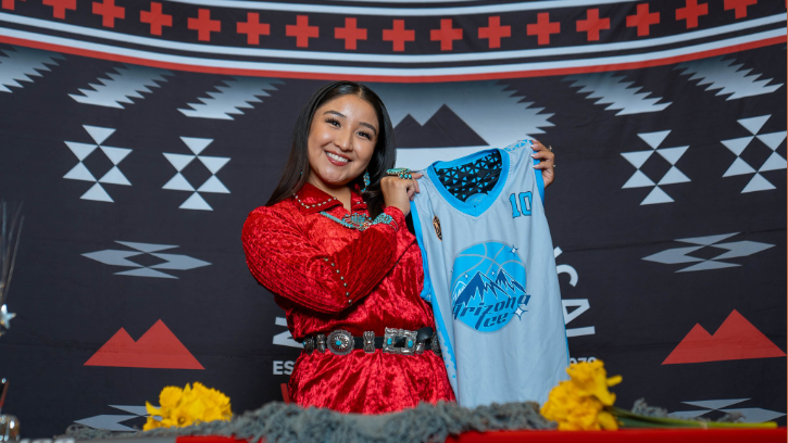 Navajo Tech Student Sarah Dennison (Navajo) Joins the Arizona Ice of the Women’s Basketball Association