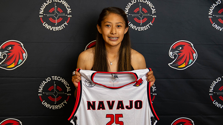 Tyra Bitsie (Navajo) will be Joining the Navajo Tech Lady Skyhawks Basketball Program