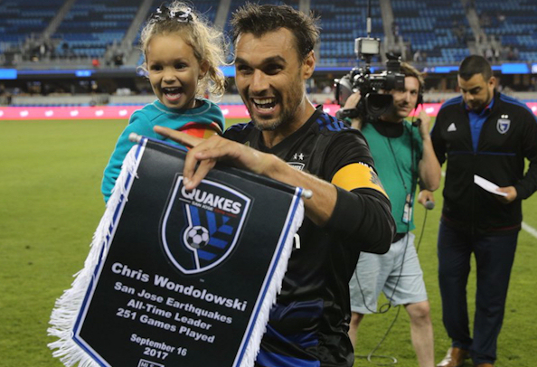 Chris Wondolowski (Kiowa Tribe) sets appearance record for the San Jose Earthquakes