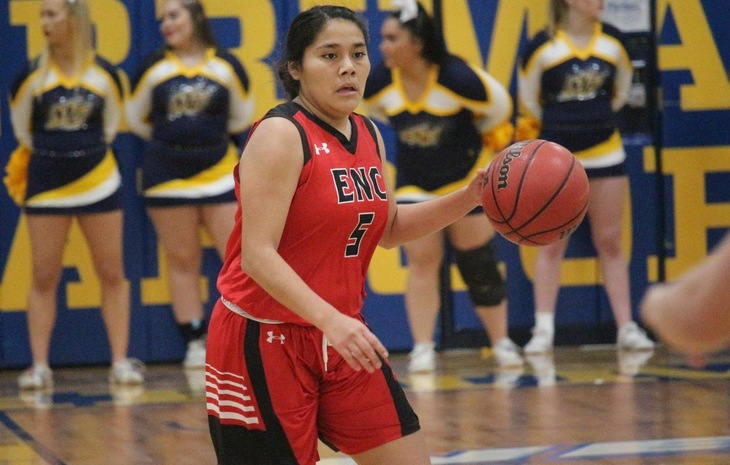 Nahatabaa Nacona (Navajo) poured in a game-high 14 points for Eastern Nazarene College