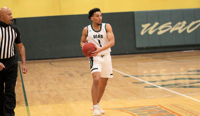 Stephon Hall (Mvskoke Creek) Drops 20 Points in No. 8 USAO Drover’s 100-80 Win over SCU