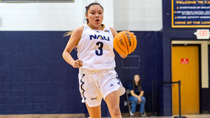 JJ Nakai (Navajo) Scores a Team-High 13 Points in her return for the Lumberjacks