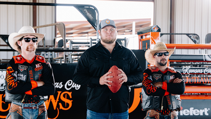 Kansas City Chiefs’ Super Bowl Champion Starting Center Creed Humphrey (Potawatomi) Partners with City’s Bull Riding Team