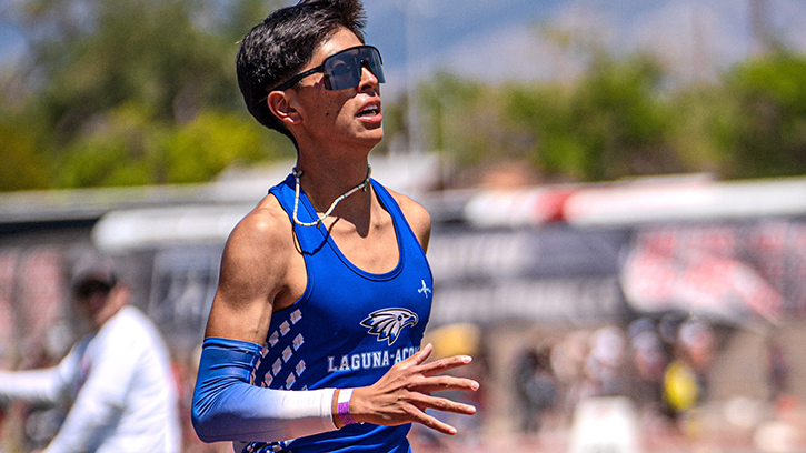 Tagoya Pedro (Laguna Pueblo) is a Nine-Time NM Class 2A State Track Champion and Class 1A/2A State Cross Country Champion