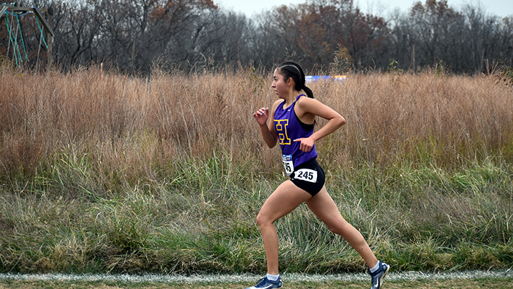 Nina Bitsilly (Navajo) was a consistent cross country and track athlete at Haskell Indian Nations University