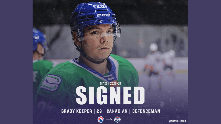 The Glasgow Clan sign Canadian defenceman Brady Keeper (Cree) for the 2025-2026 season