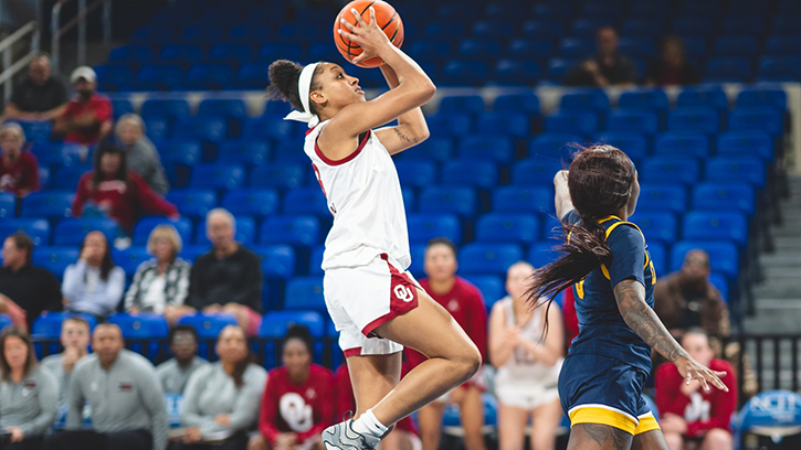Zya Vann (Cherkoee) had a career-high seven steals, scored 16 points for Sooners in Win over Coppin State