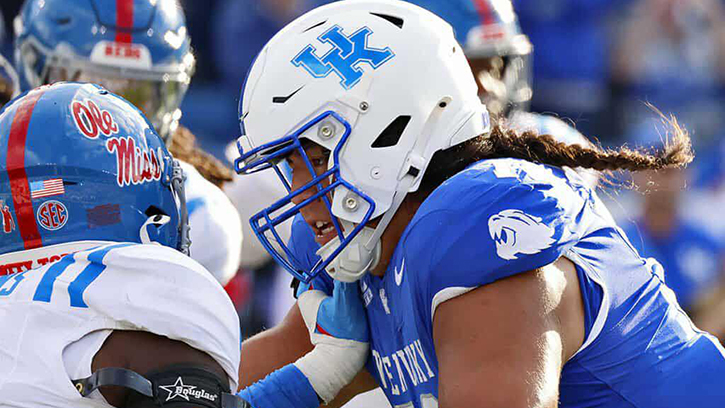 Kentucky Senior Offensive Lineman Shiyazh Pete (Navajo) Accepts Invite to Hula Bowl