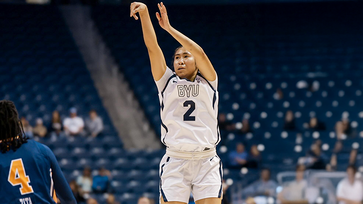 Sydney Benally (Navajo) finished with eight points and a game-high seven assists as BYU drops UTEP 81-46