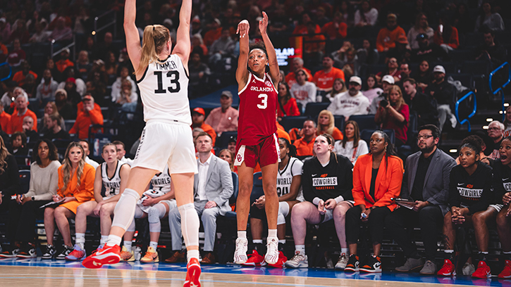 Zya Vann (Cherokee) added 15 points for the Sooners in Bedlam win over Oklahoma State