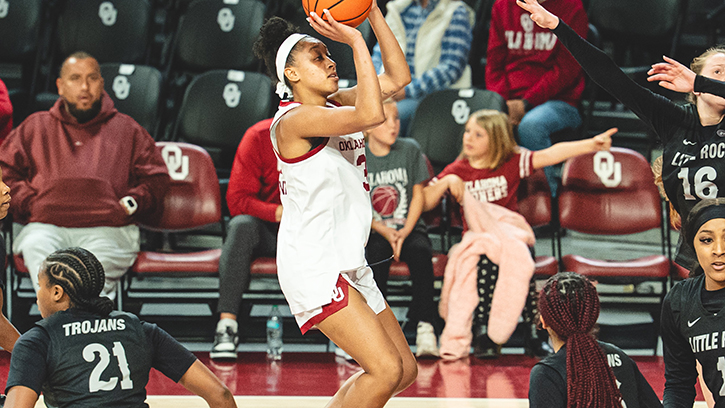 Zya Vann (Cherokee) had a career-high 19 points for the Sooners in win over Little Rock-Arkansas