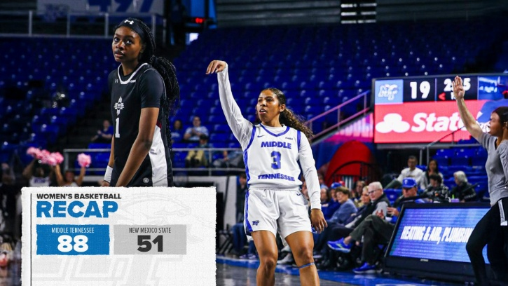 Alayna Contreras (Ojibwe) provided 18 points for MTSU in 88-51 win over NMSU