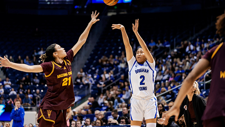 Sydney Benally (Navajo) Scores 16 Points for BYU who hand Arizona State its first loss of the season