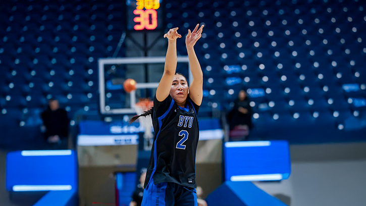 Sydney Benally (Navajo) added 9 points for BYU who upset No. 19 Texas Tech 73-81 for first ranked win