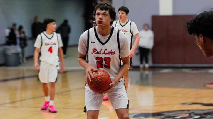 Dimitrius Harris (Ojibwe) is a three sport star at Red Lake HS (MN)