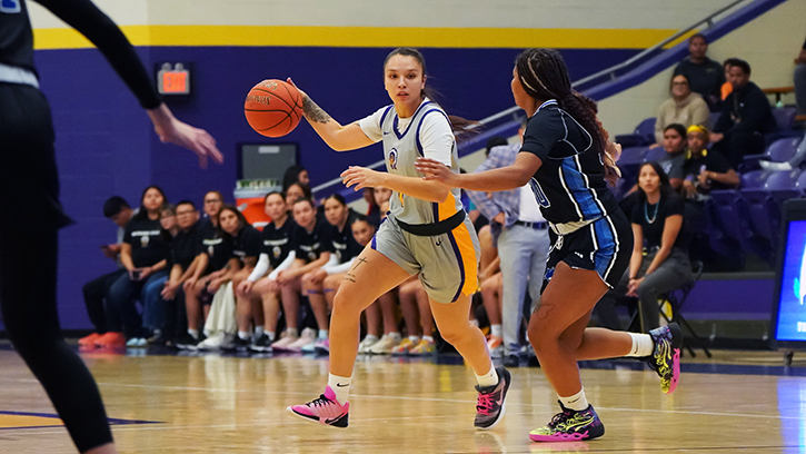 Haskell Indian Nations’ senior Myona Dauphinais (Spirit Lake Nation) earns the CAC Player of the Week Award