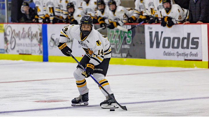 Thomas Grapentine (Anishinaabe) is one of the leaders of Warroad HS (MN) hockey
