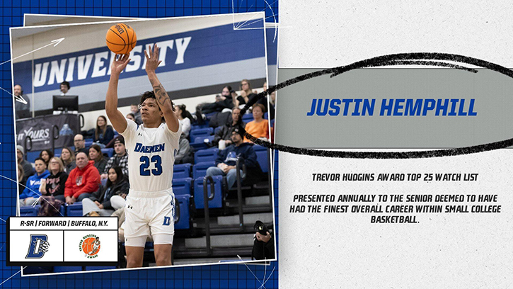 Justin Hemphill (Seneca) has been named to the 2026 Trevor Hudgins Award Top 25 Watch List