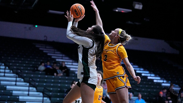 Margie Stevens (Oneida) led the Wisconsin Lutheran with a game-high 18 points in Win over Marian (WI)