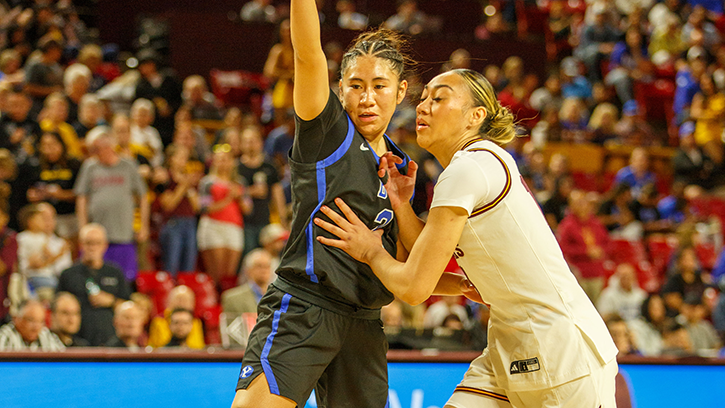 Sydney Benally (Navajo) added four assists as BYU closed out a gritty 66-61 road victory at Arizona State