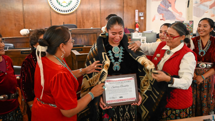 25th Navajo Nation Council recognizes the accomplishments of Sydney Benally