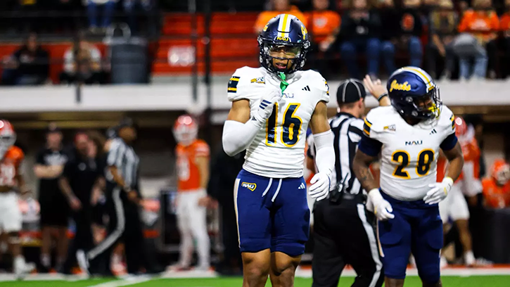 Noble Young-Blackgoat (Navajo) Embraces Larger Role with Northern Arizona University Football