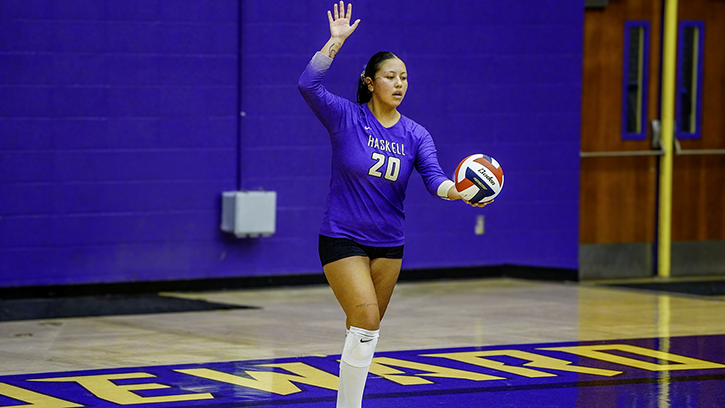 Haskell Indian Nations Universitys’ Jaspen Ellenwood (Nez Perce) Named CAC Setter of the Week