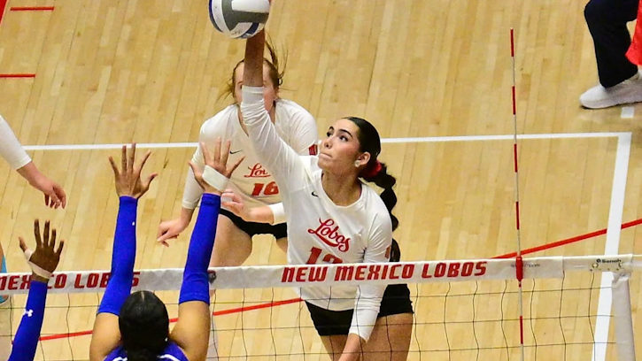 Seenane Brewer (Navajo/Cherokee) puts down 11 kills as New Mexico beats San Jose State 3-1