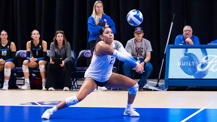 Melia Barlow (Navajo) led Boise State with 17 digs as Broncos fall to Gonzaga